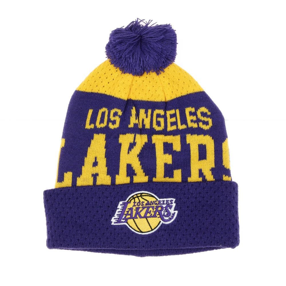 Los Angeles Lakers Bonnet Violet/Jaune Garçon NBA Collegiate 1
