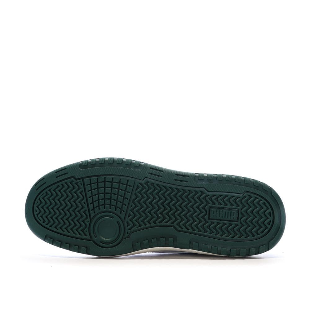 Baskets Blanches/Vertes Foncés Homme Puma Doublecourt03 5