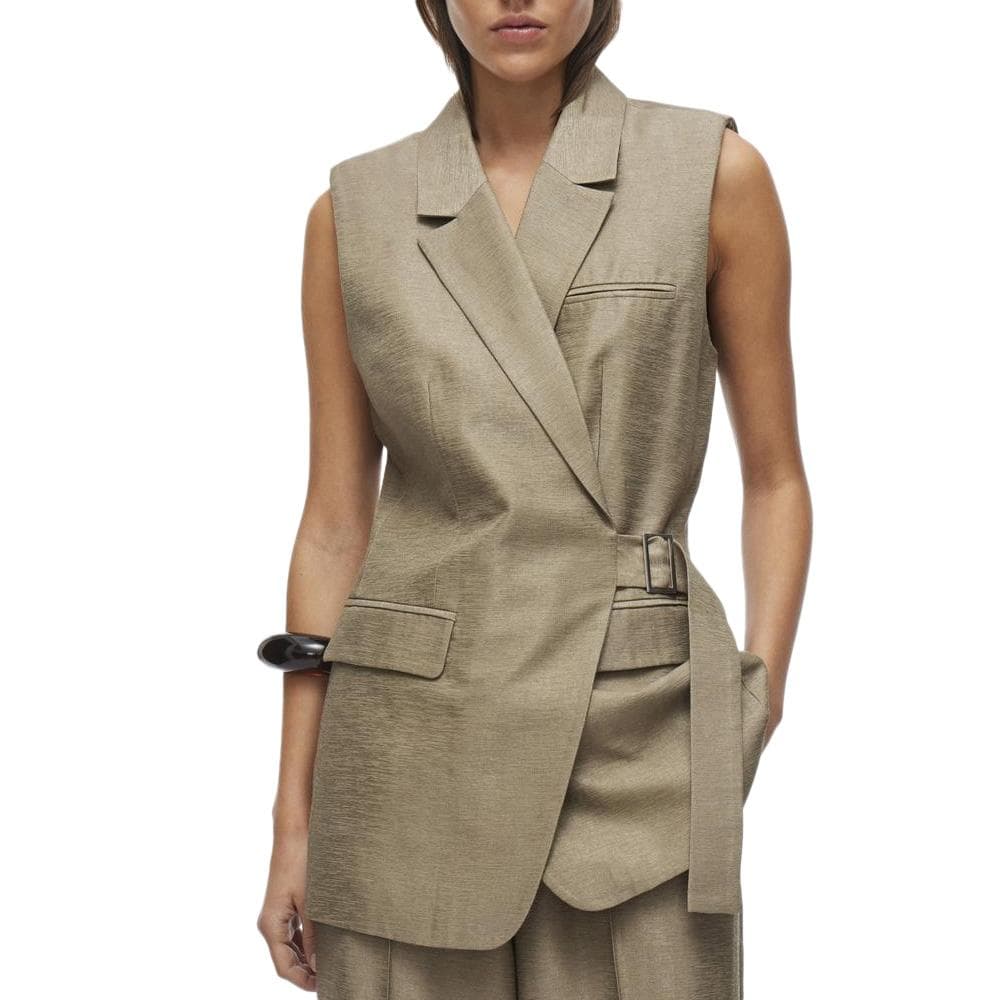 Veste Sans manche Marron Femme Vila Roujuliet Waistcoat 1