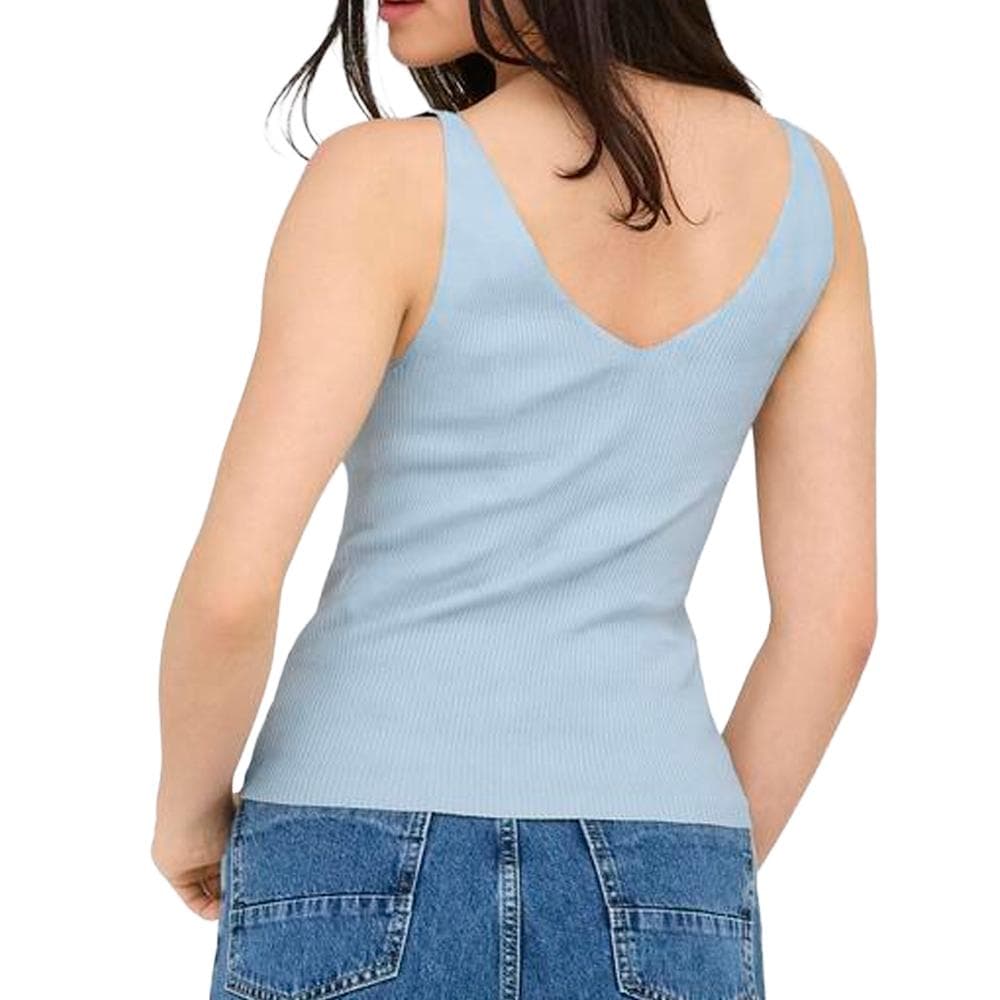 Débardeur en Maille Bleu Clair Femme JDY Nanna 15180497 2