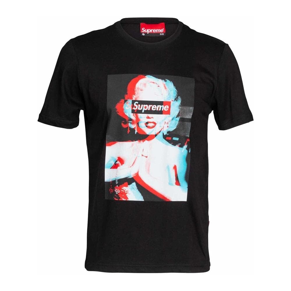 T-shirt Noir Homme Supreme Grip Marilyn 1