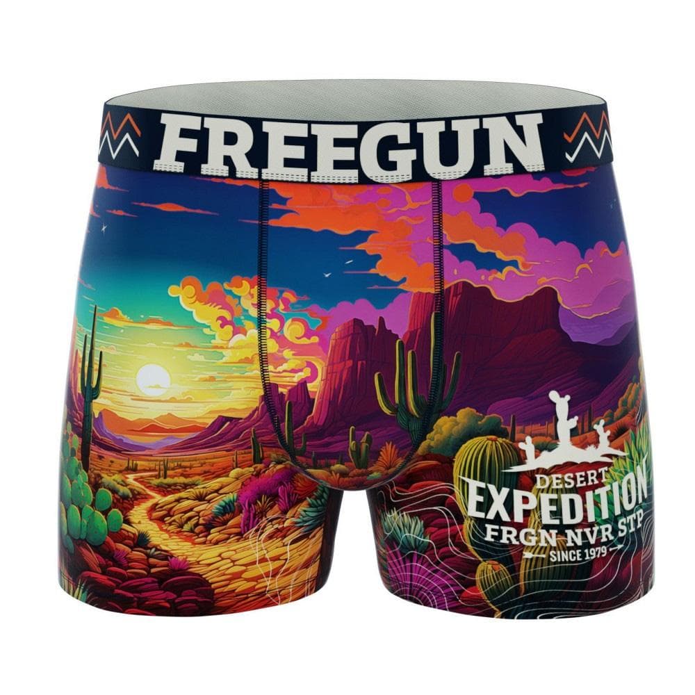 Boxer Bleu/Violet Garçon Freegun Désert 1