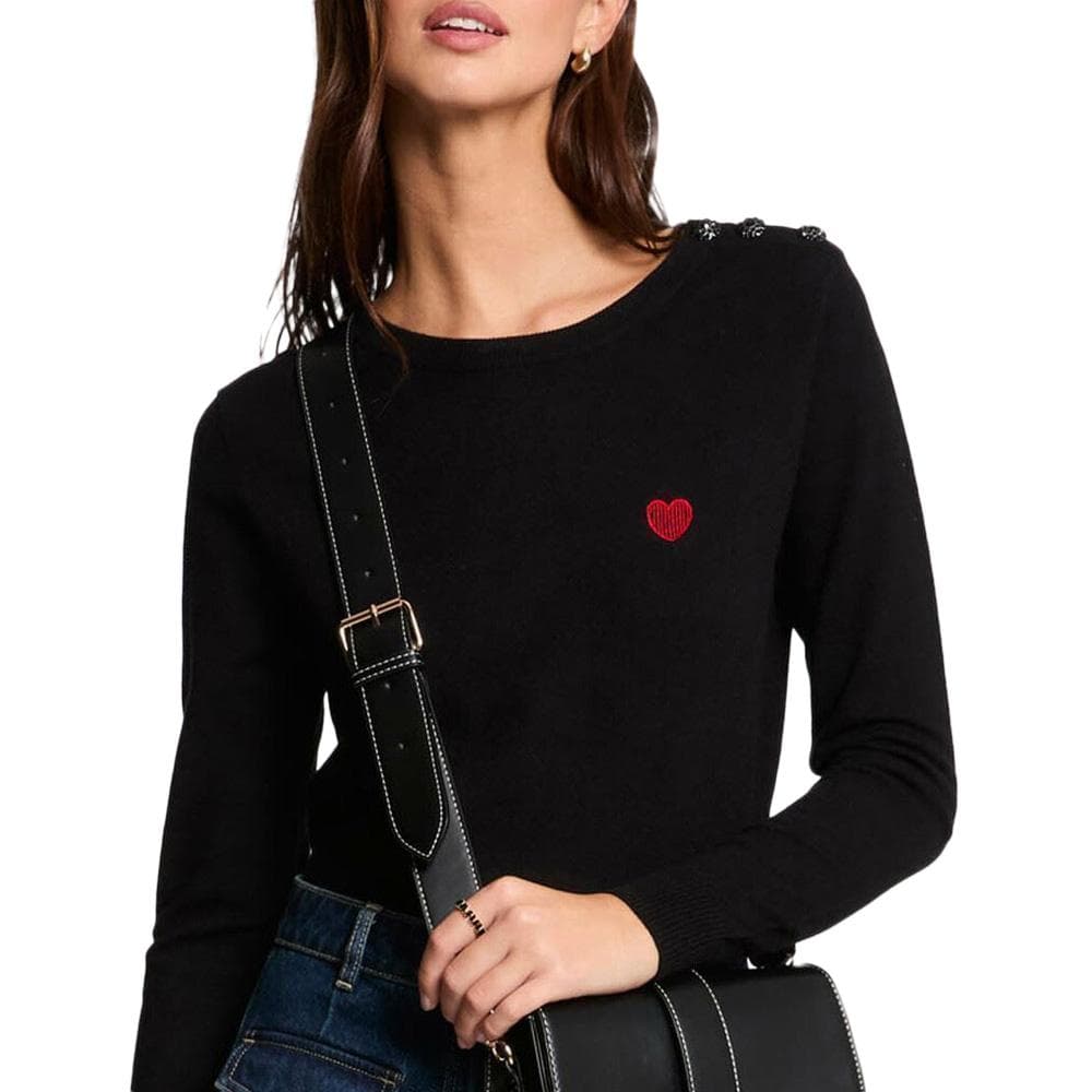 Pull Noir Femme Morgan MKISS 1