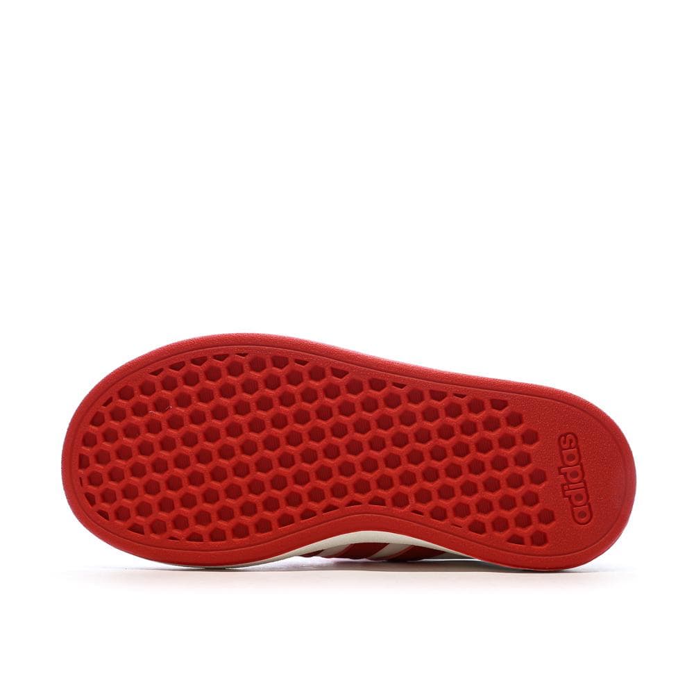 Baskets Ecru/Rouge Garçon Adidas Grand Court 2.0 El C 5