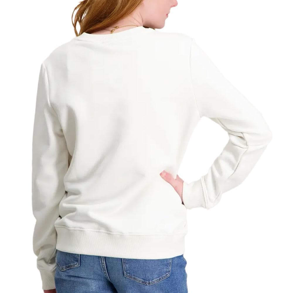 Sweat Blanc Fille Calvin Klein Jeans Mono 2