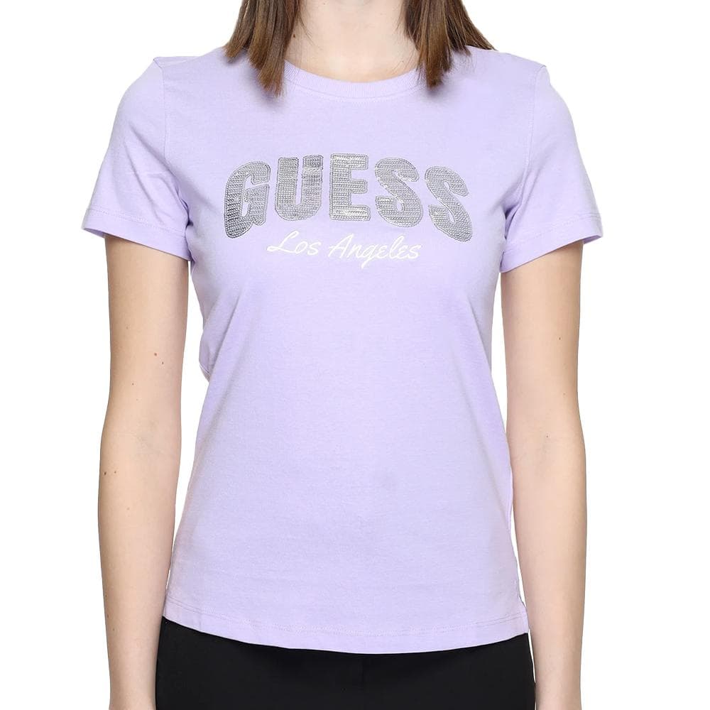 T-shirt Violet Femme Guess W4GI31I3Z14 1