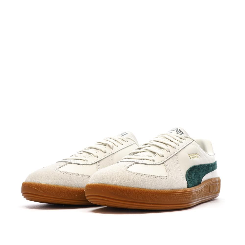 Baskets Blanc/Vert Mixte Puma Army Trainer 6