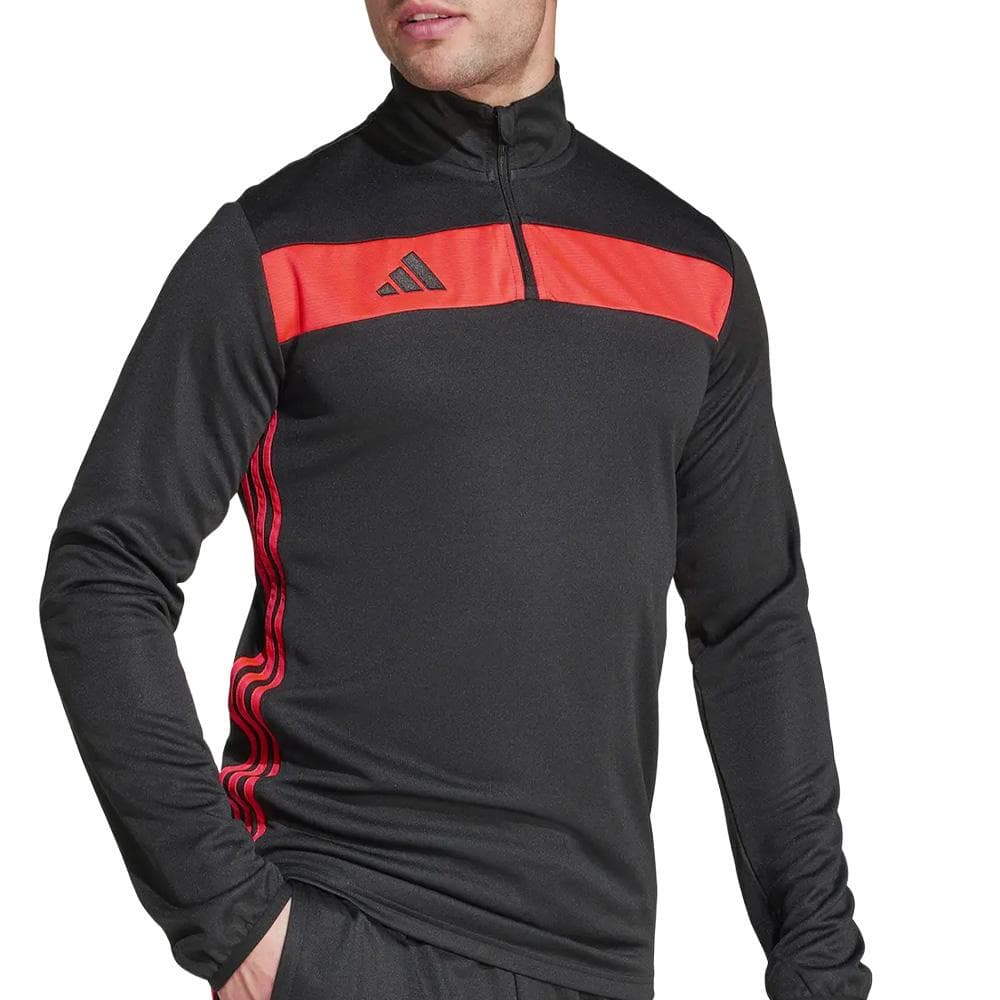 Pull Noir/Rouge Homme Adidas Tiro Es 1