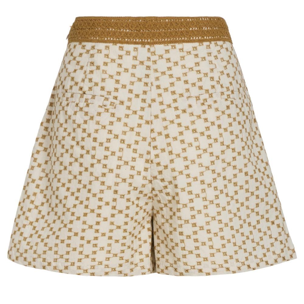 Short Beige/Jaune Femme Vila Sumira 2
