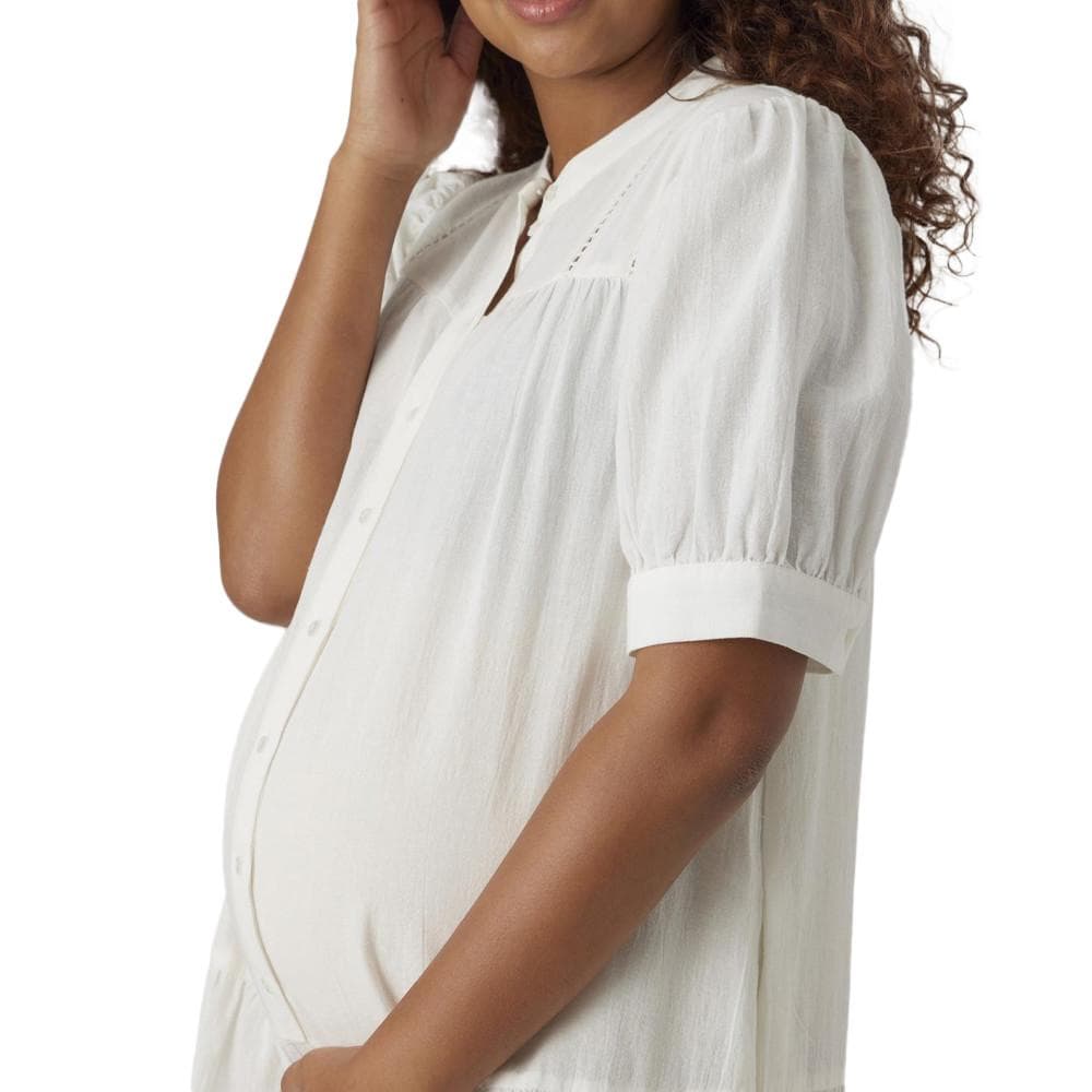 Robe de Grossesse Blanche Femme Vero Moda Marternity Milan 3