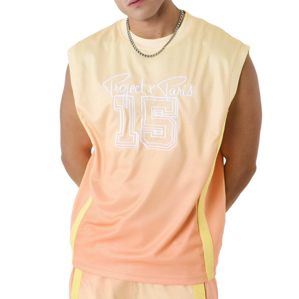 Débardeur Jaune/Orange Homme Project X Paris Basketball 1