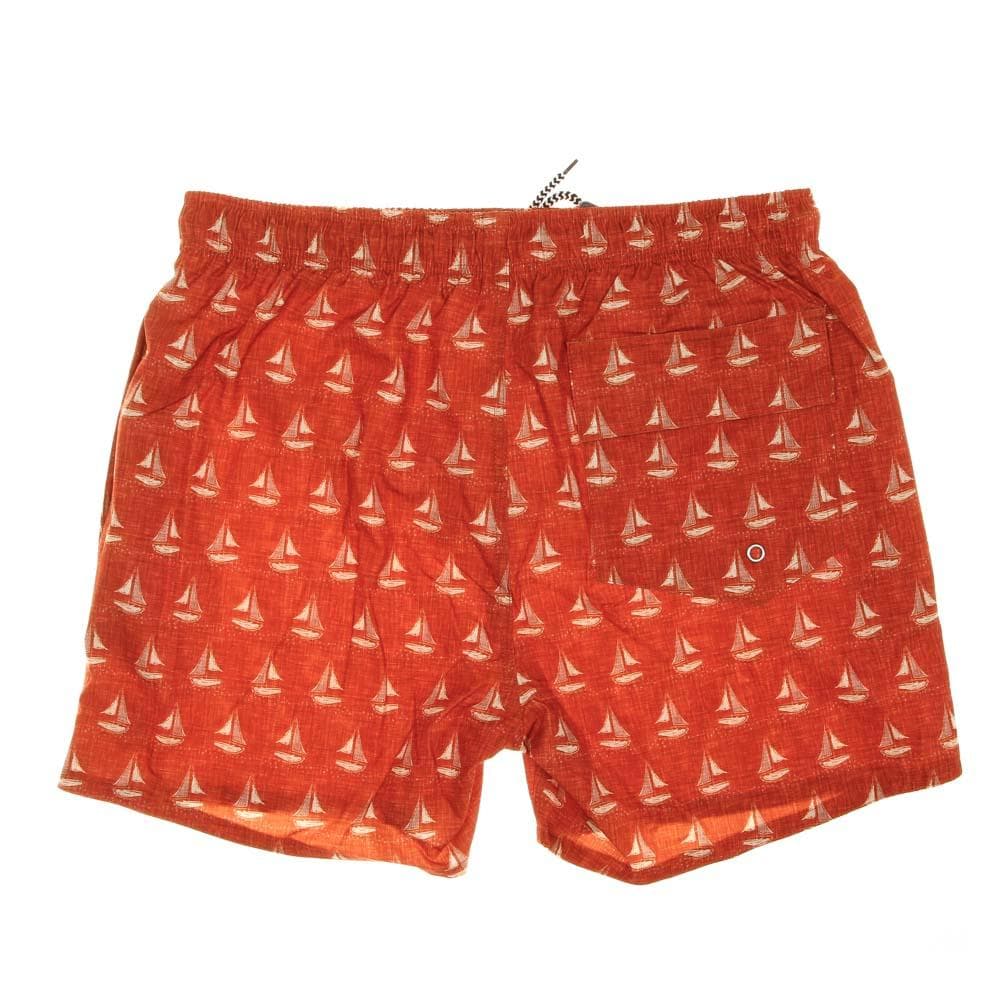 Short de bain Imprimée Orange Homme Sun project 3056 2