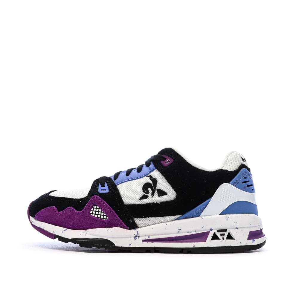 Baskets Noires/Blanches/Bleu Femme Le Coq Sportif R1100 Nineties 1
