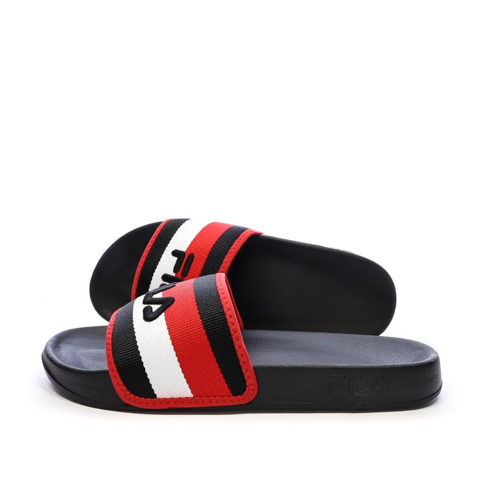 Claquettes Noires/Rouges Homme Fila Morro 2