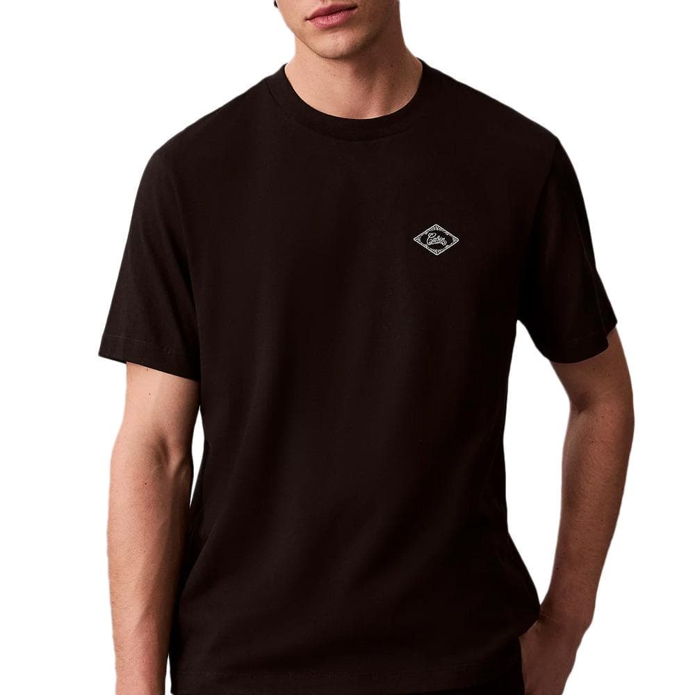 T-Shirt Noir Homme Calvin Klein Jeans Matchb 1