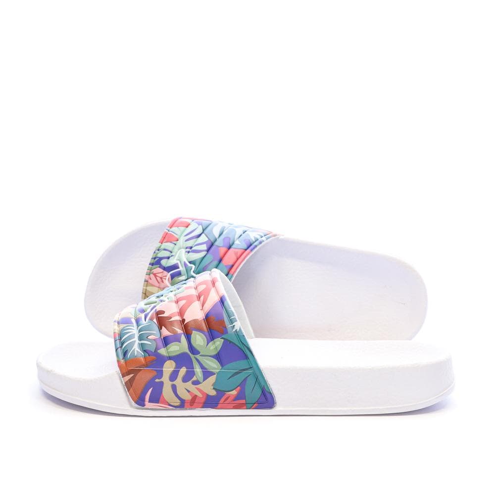 Claquettes Jungle Blanc Fille Kappa Noles 5 1