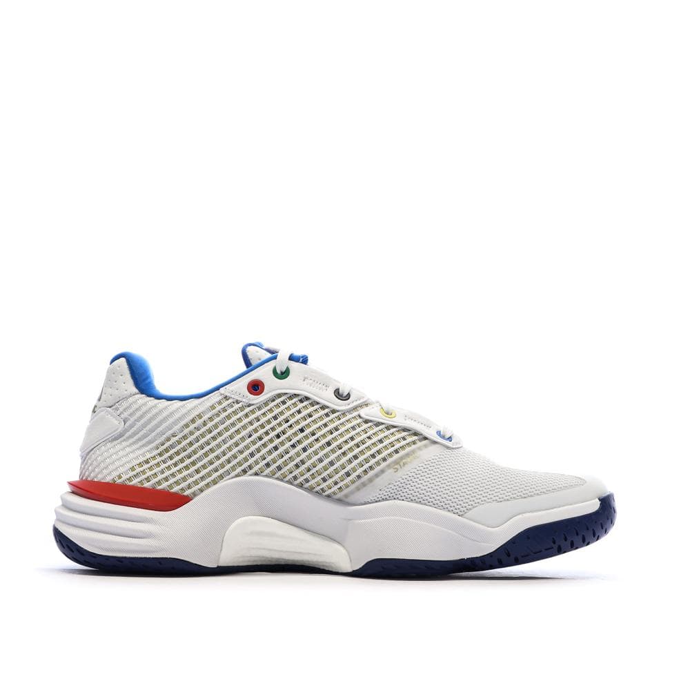Baskets Blanches/Bleu/Doré Homme Adidas Stabil 2