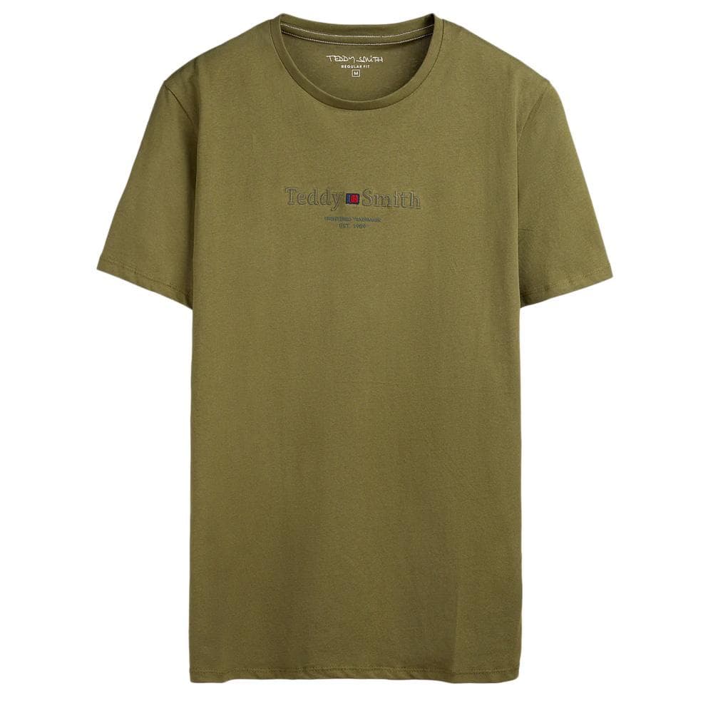 T-shirt Kaki Homme Teddy Smith 11017024D0 1
