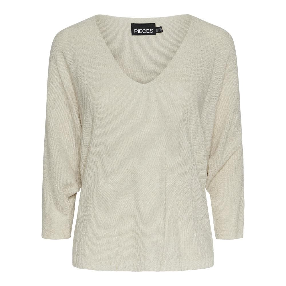 Pull Beige Femme Pieces Nuria 1