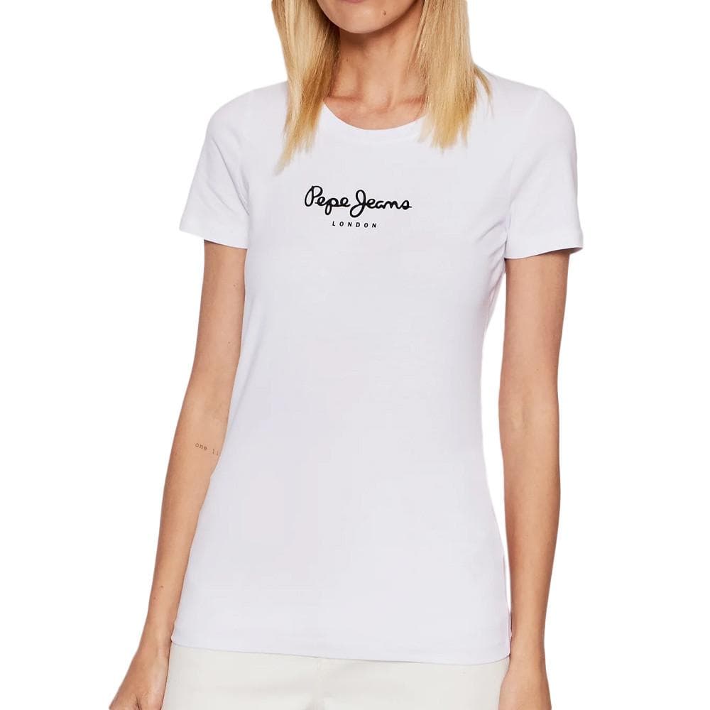 T-shirt Blanc Femme Pepe Jeans New Virginia 1