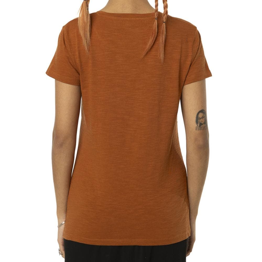 T-shirt Orange Femme Von Dutch Slub 2