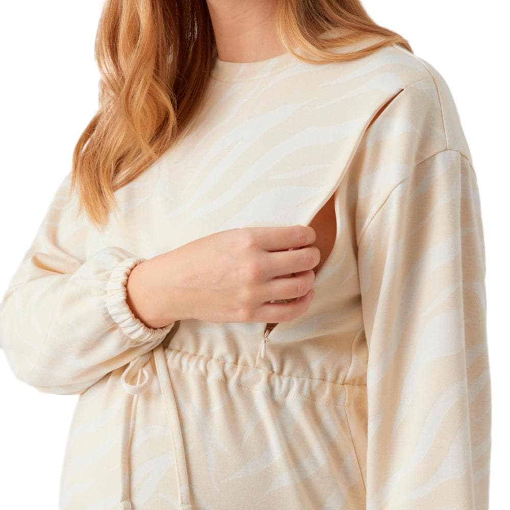 Robe de Grossesse Beige Femme Mamalicious Yates Mary 3