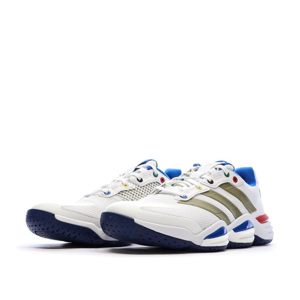 Baskets Blanches/Bleu/Doré Homme Adidas Stabil 6