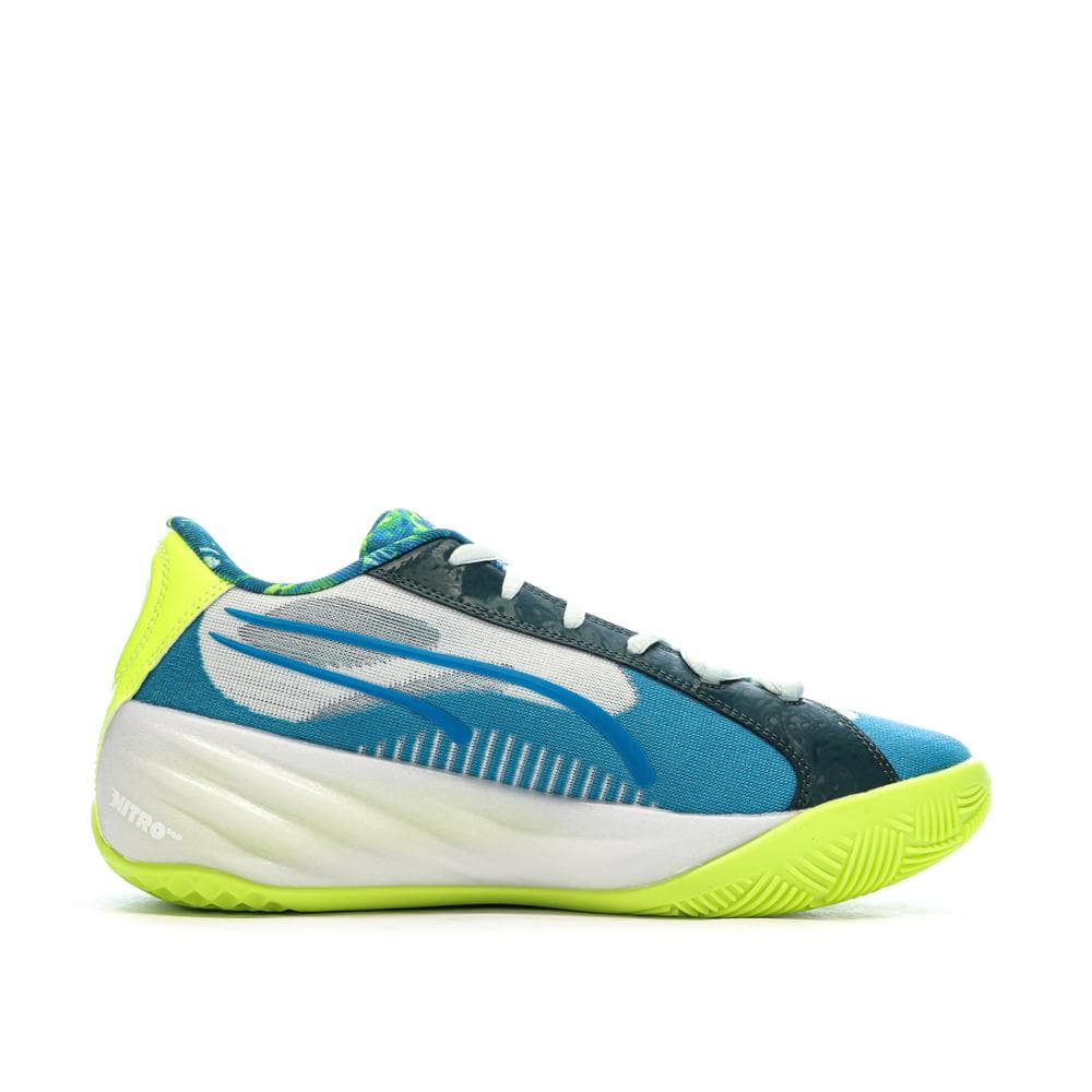 Chaussures de basketball Bleu/Verte Homme Puma All-pro Nitro 2
