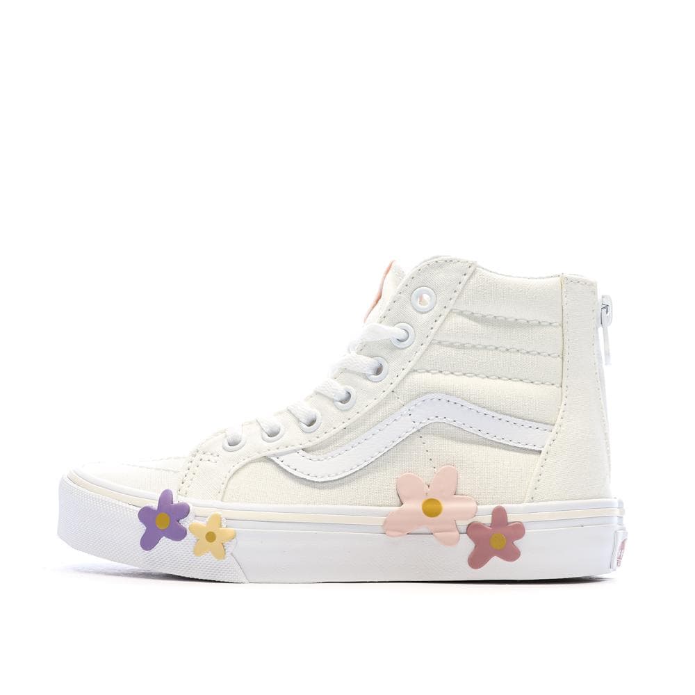 Baskets Beiges Fille Vans Flower 1