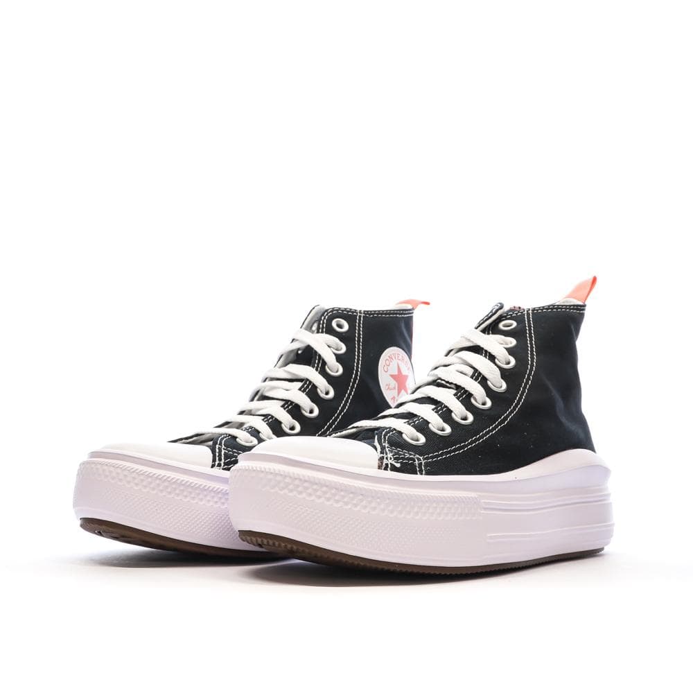 Baskets Noir/Rose Femme Converse All Star Move Platform 6