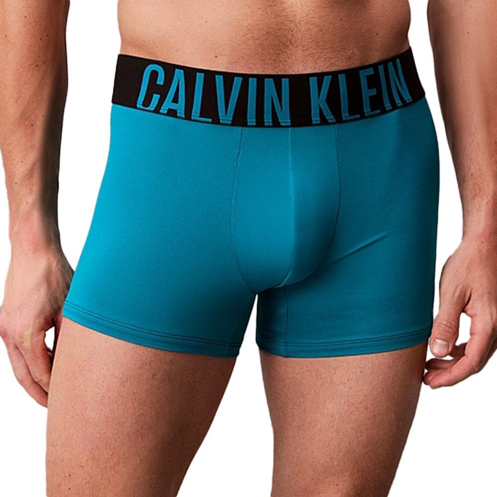X3 Boxers Marine/Vert Homme Calvin Klein Jeans Trunk 2