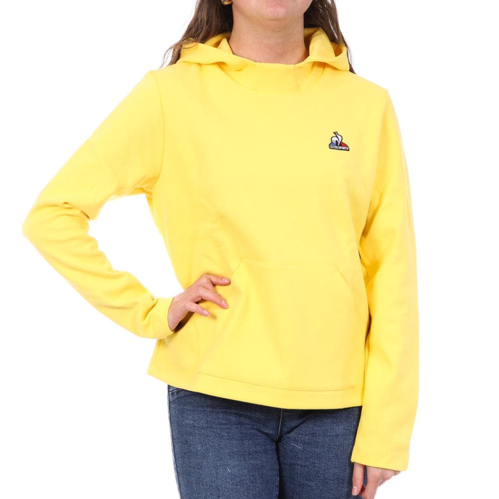 Sweat à Capuche Jaune Femme Le Coq Sportif Hoody N°9 1