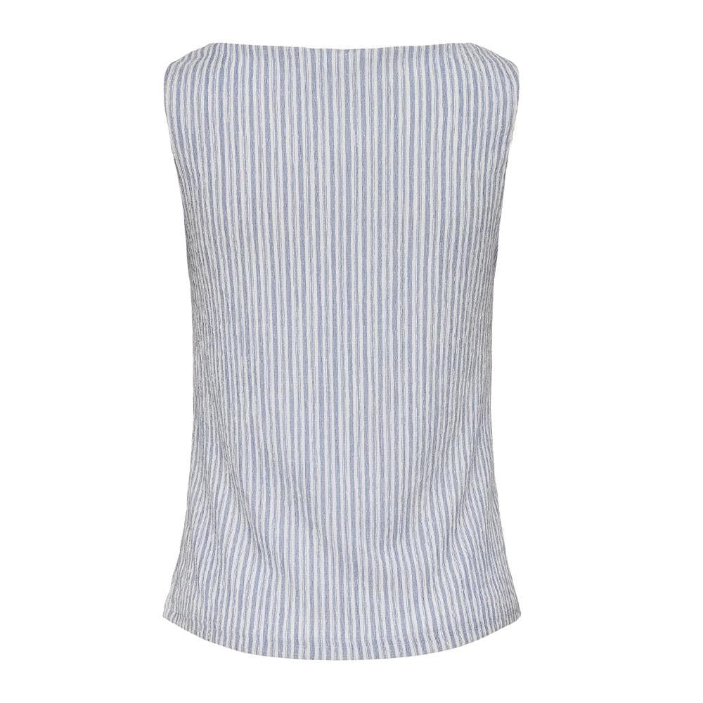 Top Blanc/Bleu Femme JDY Ocean 2