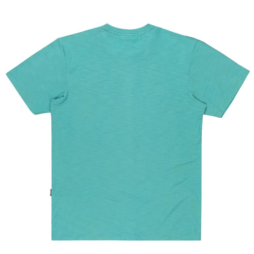 T-Shirt Turquoise Homme Quiksilver Slub roundneck 2