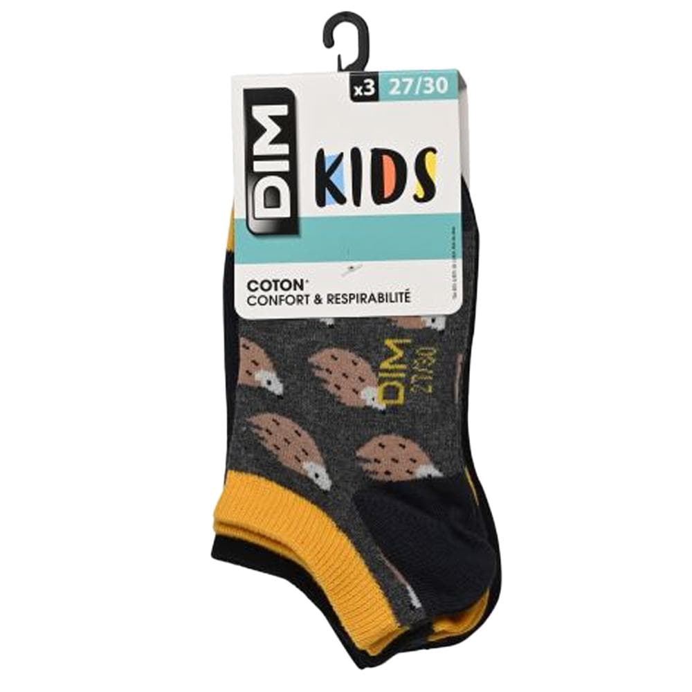 Chaussettes Grises à Motifs Fille Dim Fantaisie 1