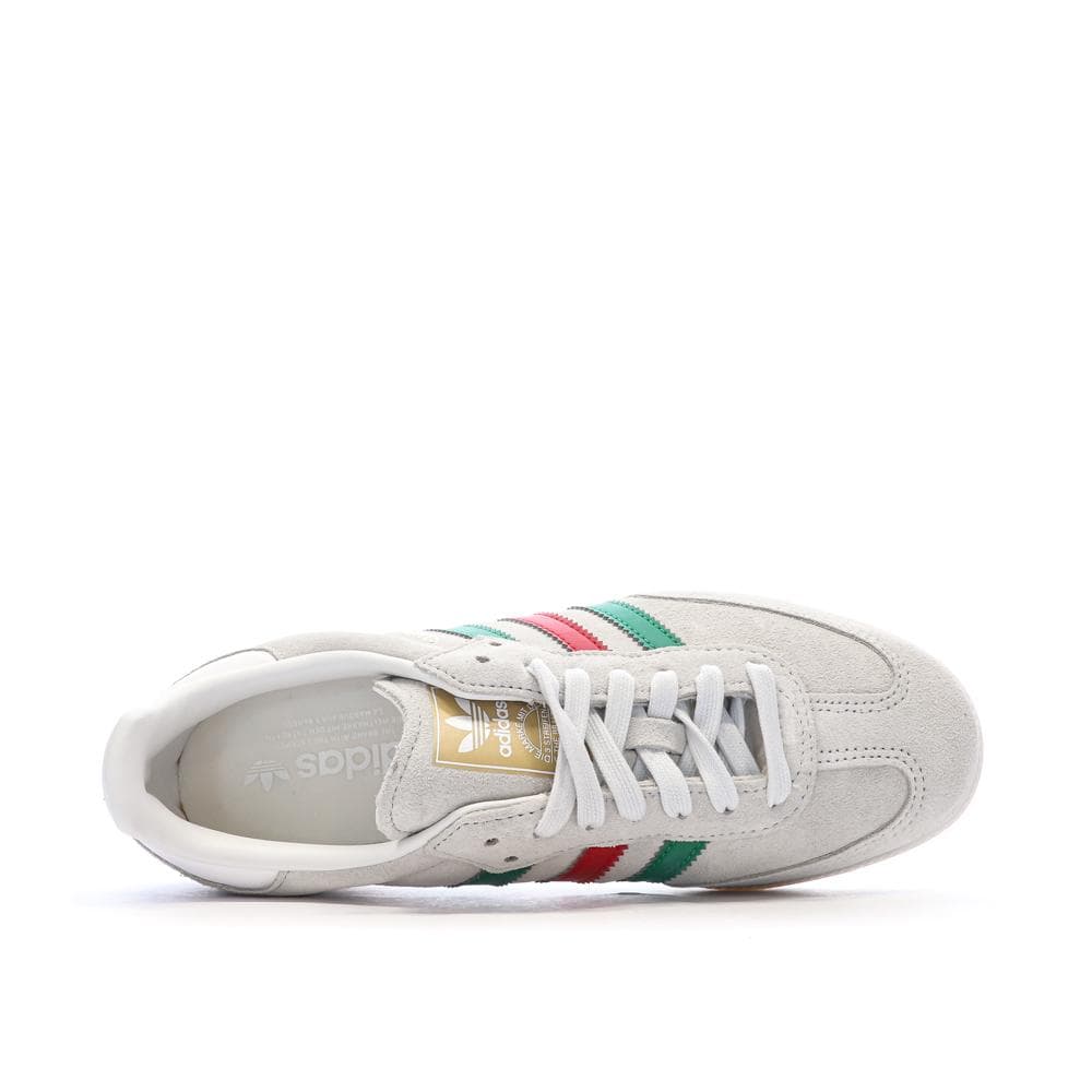 Baskets Grises/Vertes/Rouges Homme Adidas Samba 4