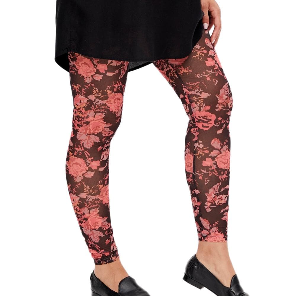 Legging de Grossesse Rouge Femme Mamalicious Mesh 1