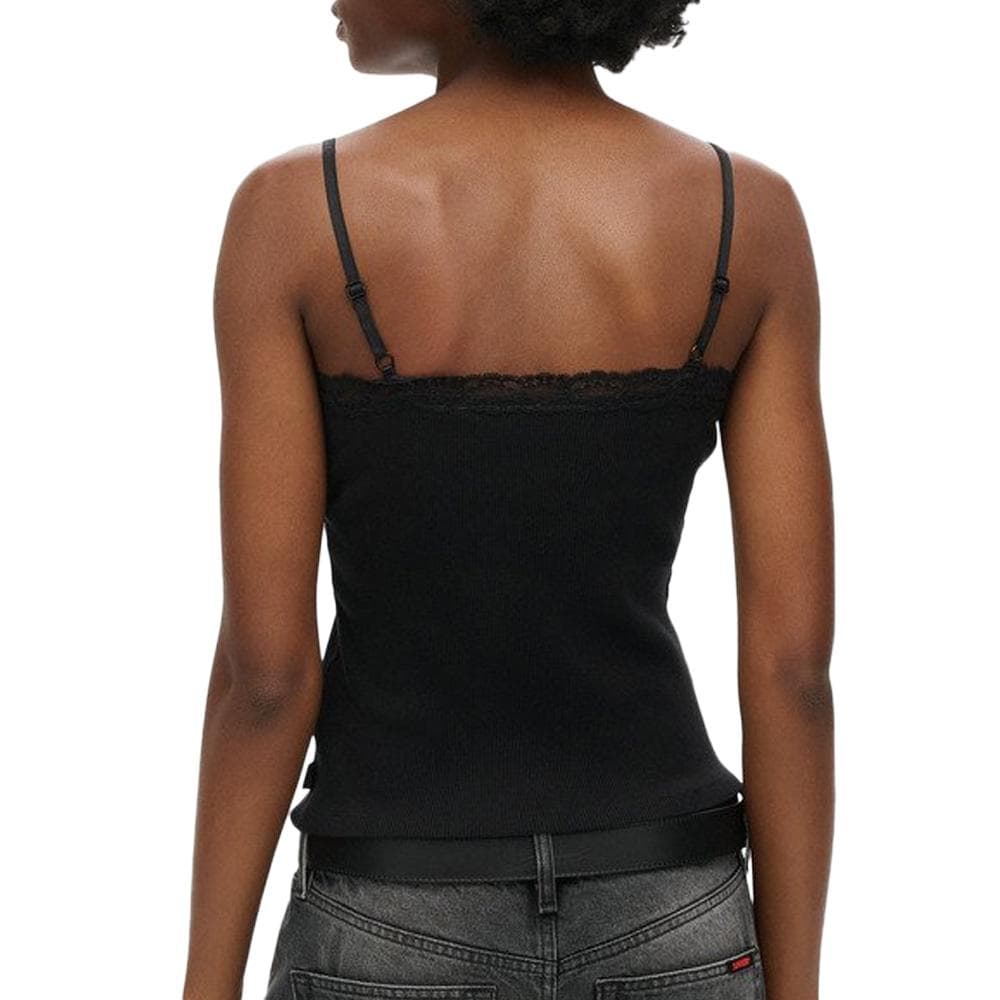 Débardeur Noir Femme Superdry Vintage 2