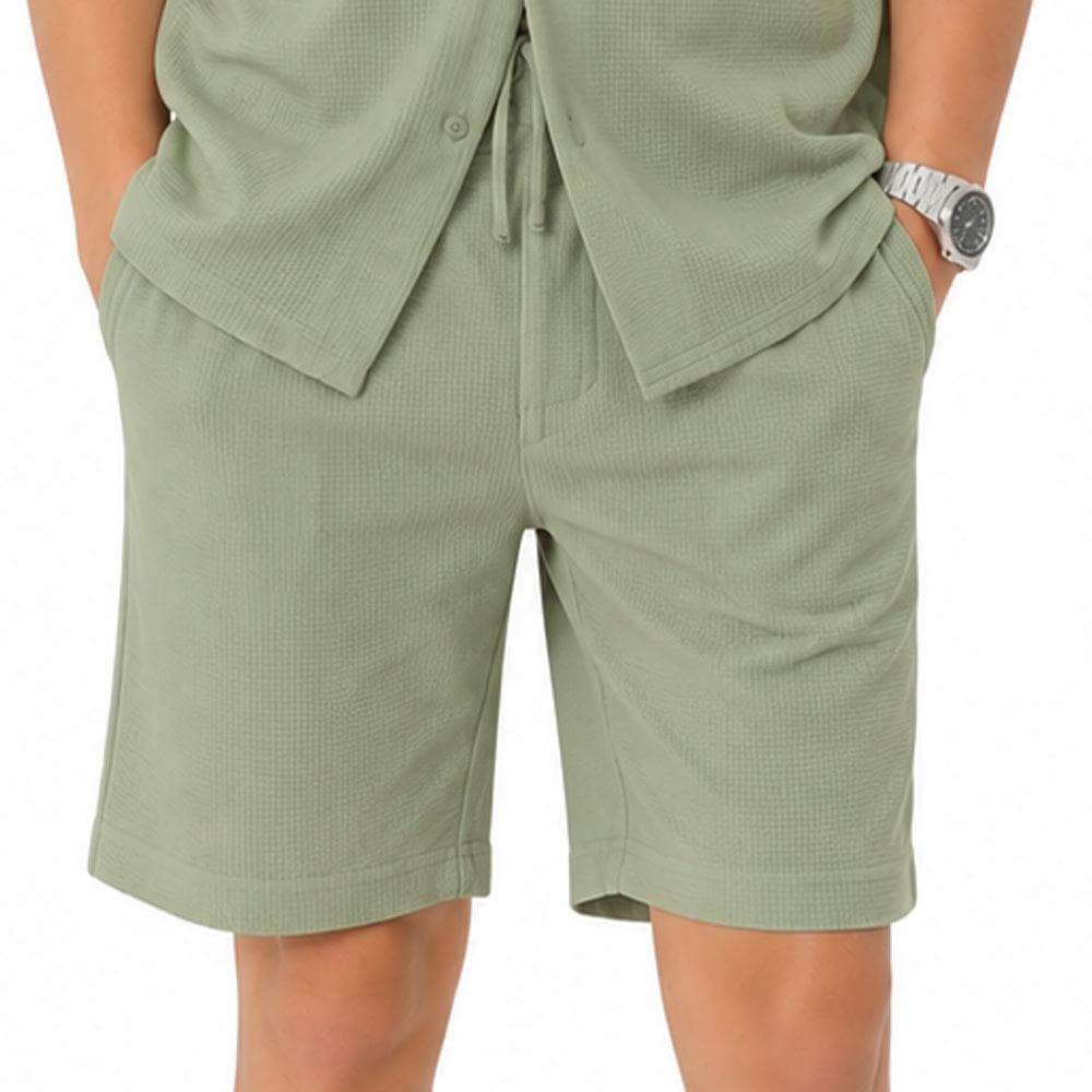 Short Kaki Garçon Paname Brothers Poly Texture 1