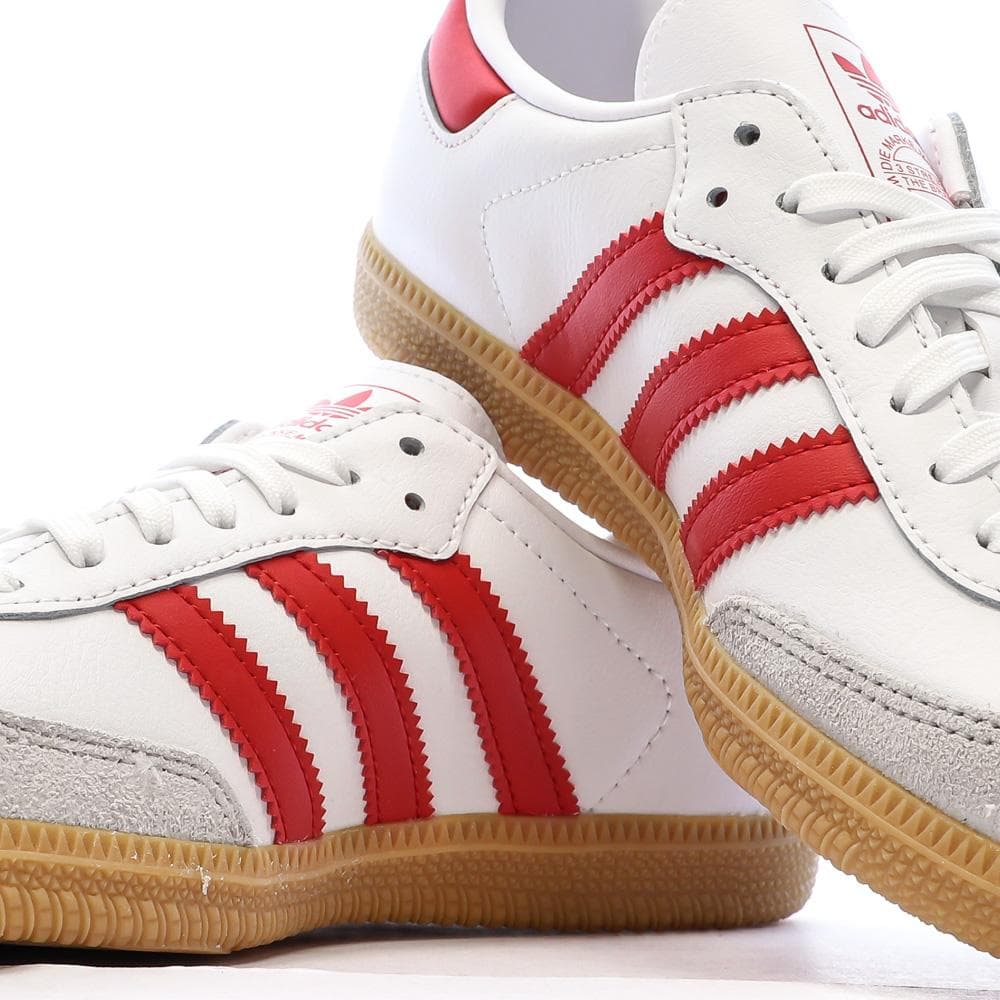 Samba Baskets Blanches/Rouge Enfant Adidas Samba Og C 7