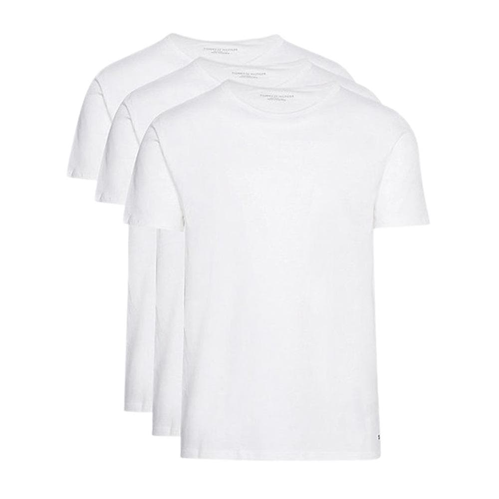 Lot de 3 T-Shirts Blanc Homme Tommy Hilfiger Stretch 3
