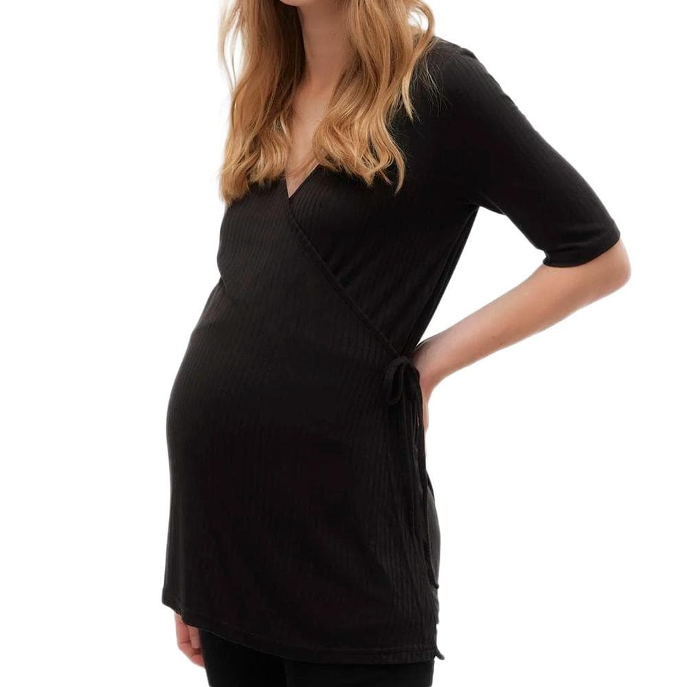 Blouse Noire Femme Mamalicious Trinity 1