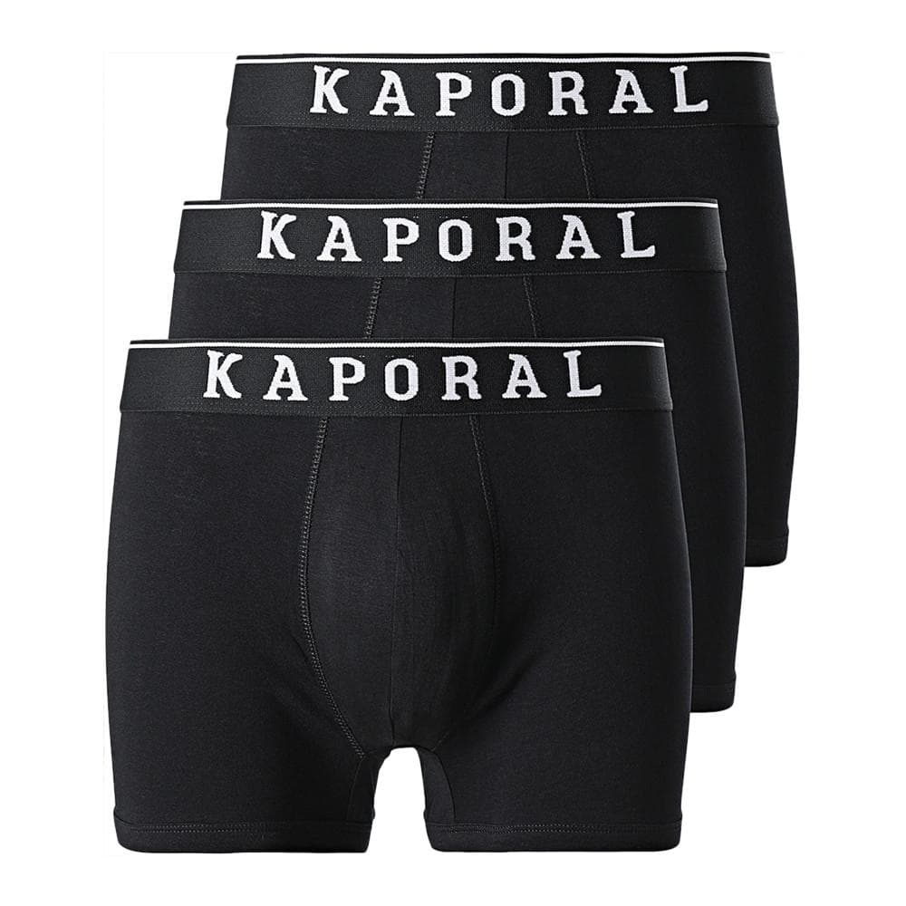 Lot x3 Boxers Noir homme Kaporal QUADMH 1
