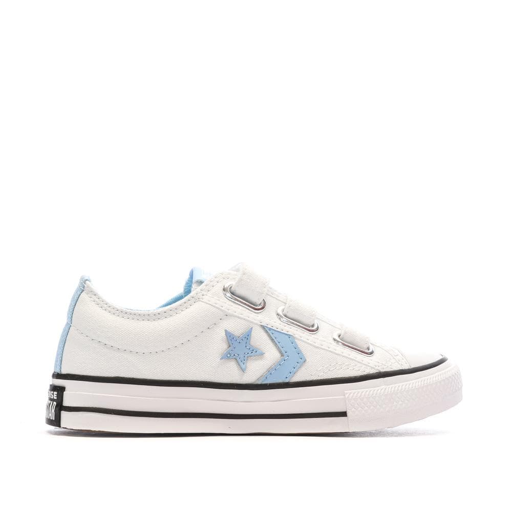 Baskets Blanches/Bleu Garçon Converse Star Player 76 Easy 2
