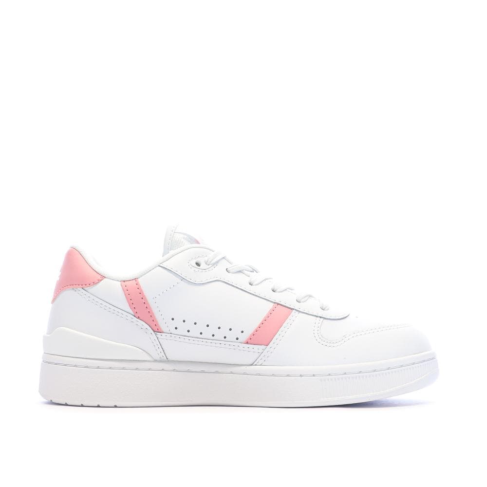 Baskets Blanc/Rose Femme Lacoste T-clip Set 224 2