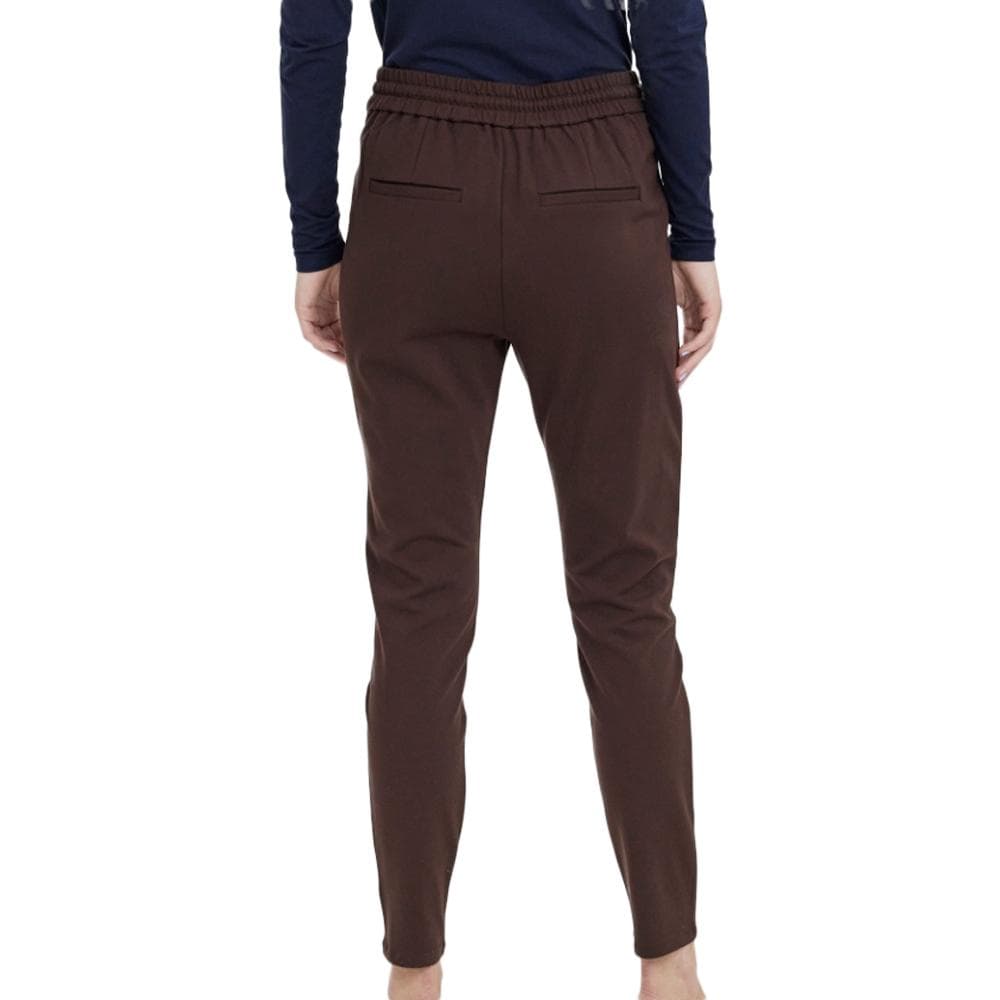 Pantalon Fluide Marron Femme Meva 2