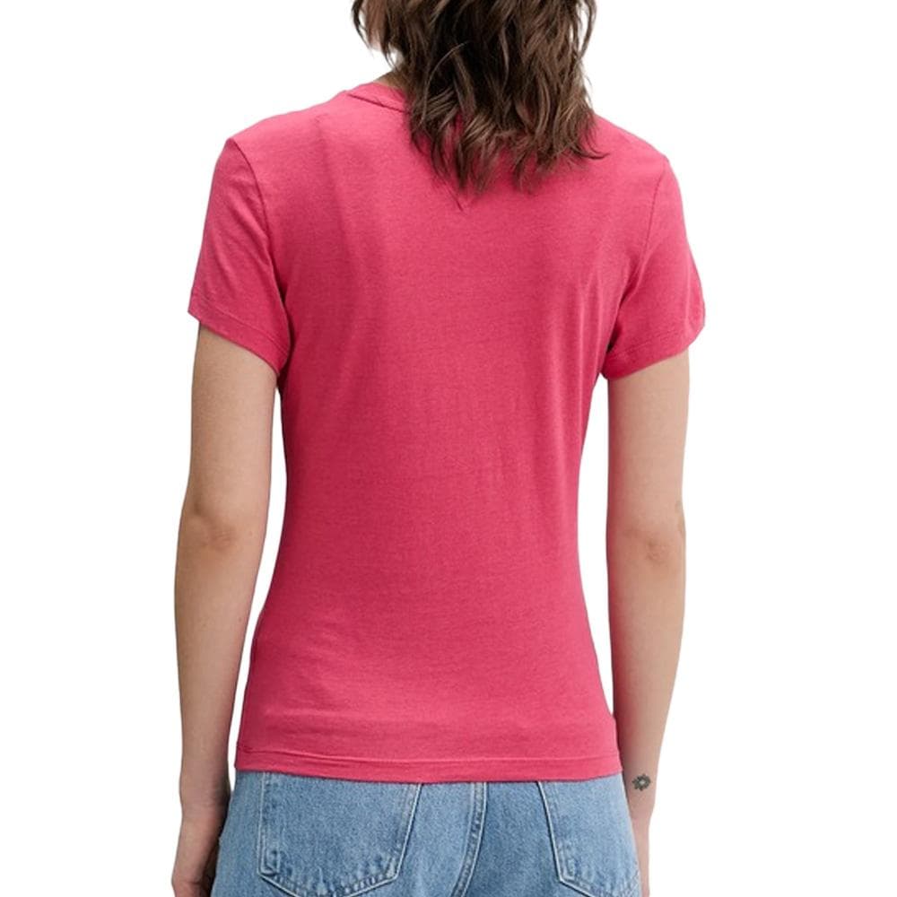 T-Shirt Slim Rose Femme Tommy Hilfiger Logo 2