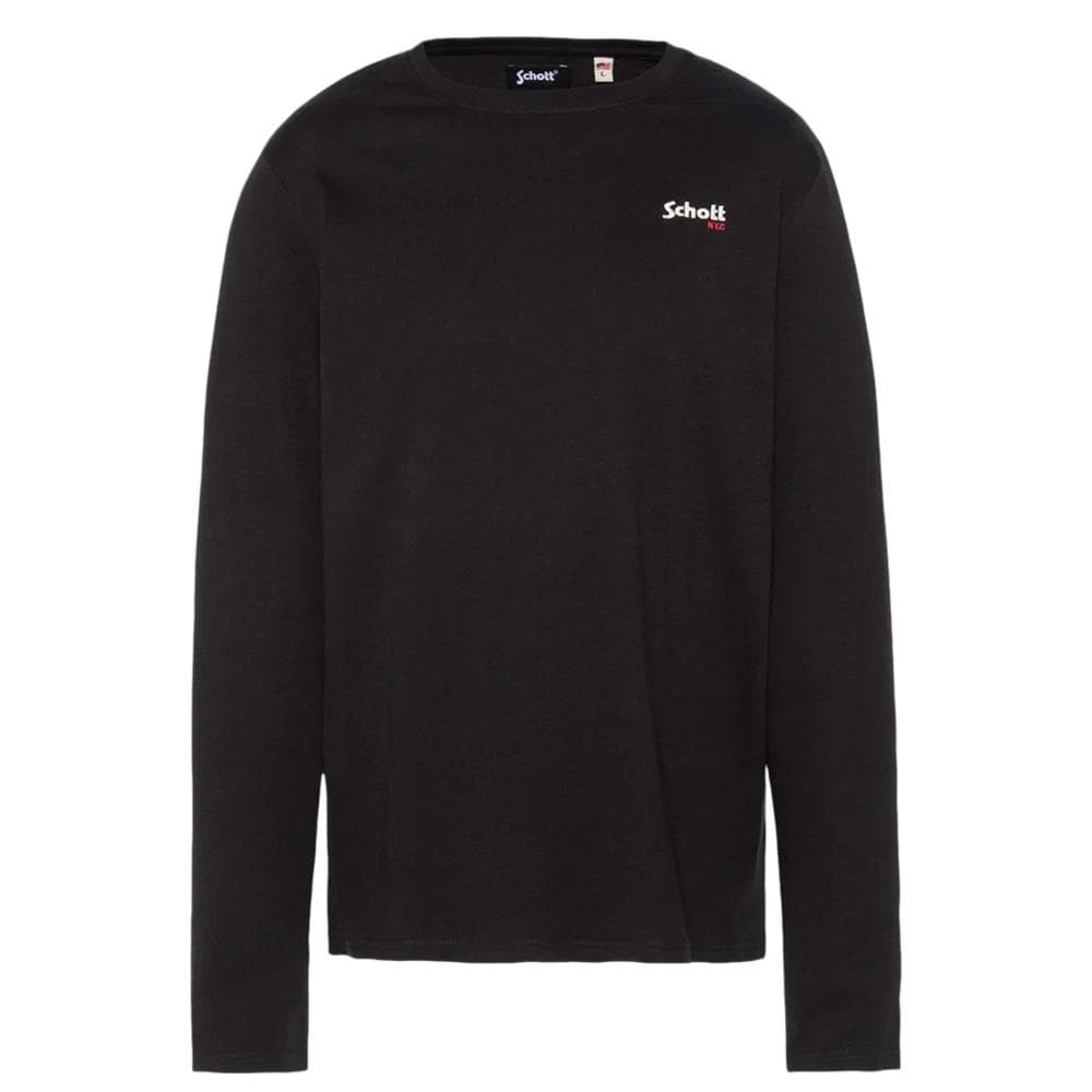 T-shirt Noir Homme Schott BRODEDML 1