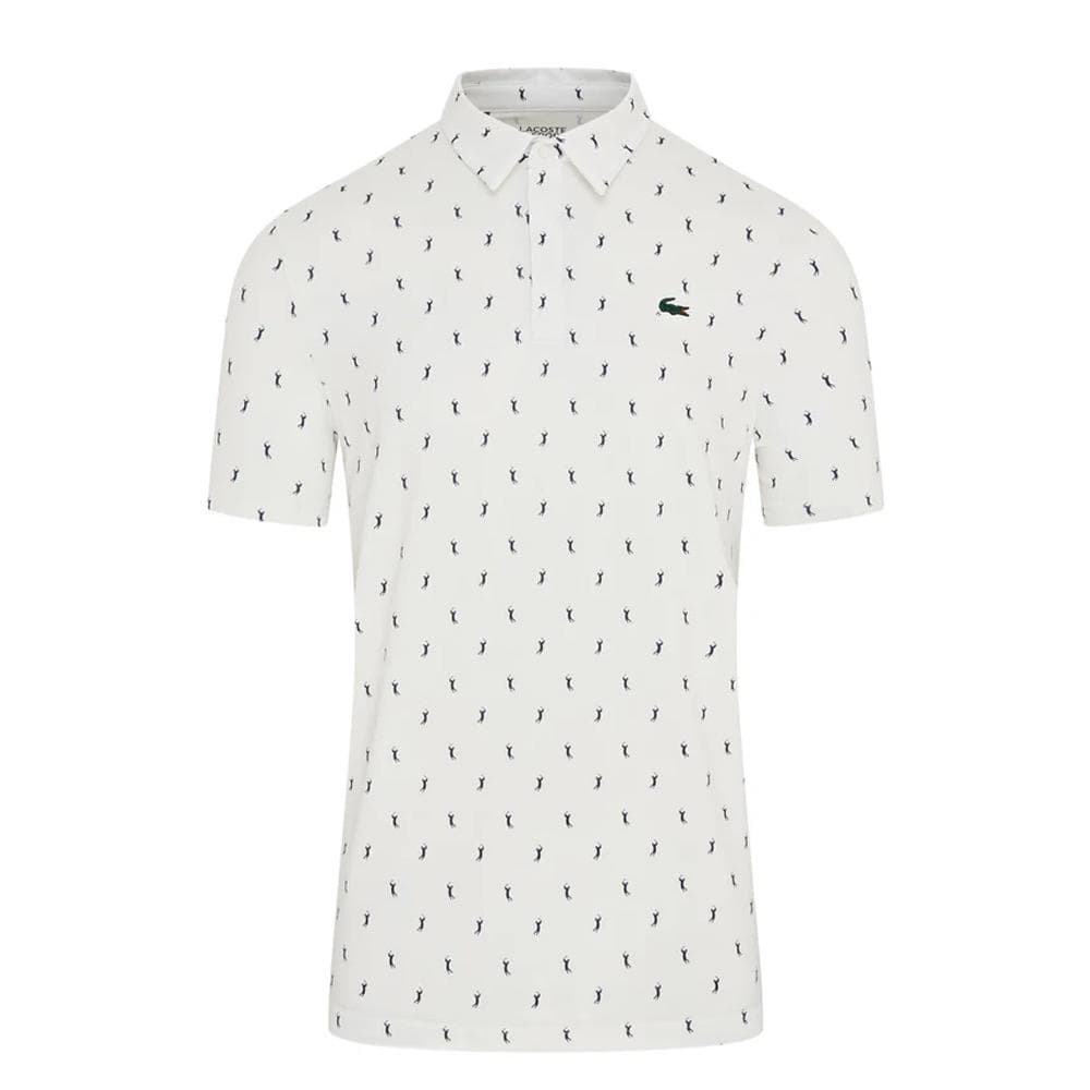 Polo de Golf Blanc Homme Lacoste regular fit protection UV 2