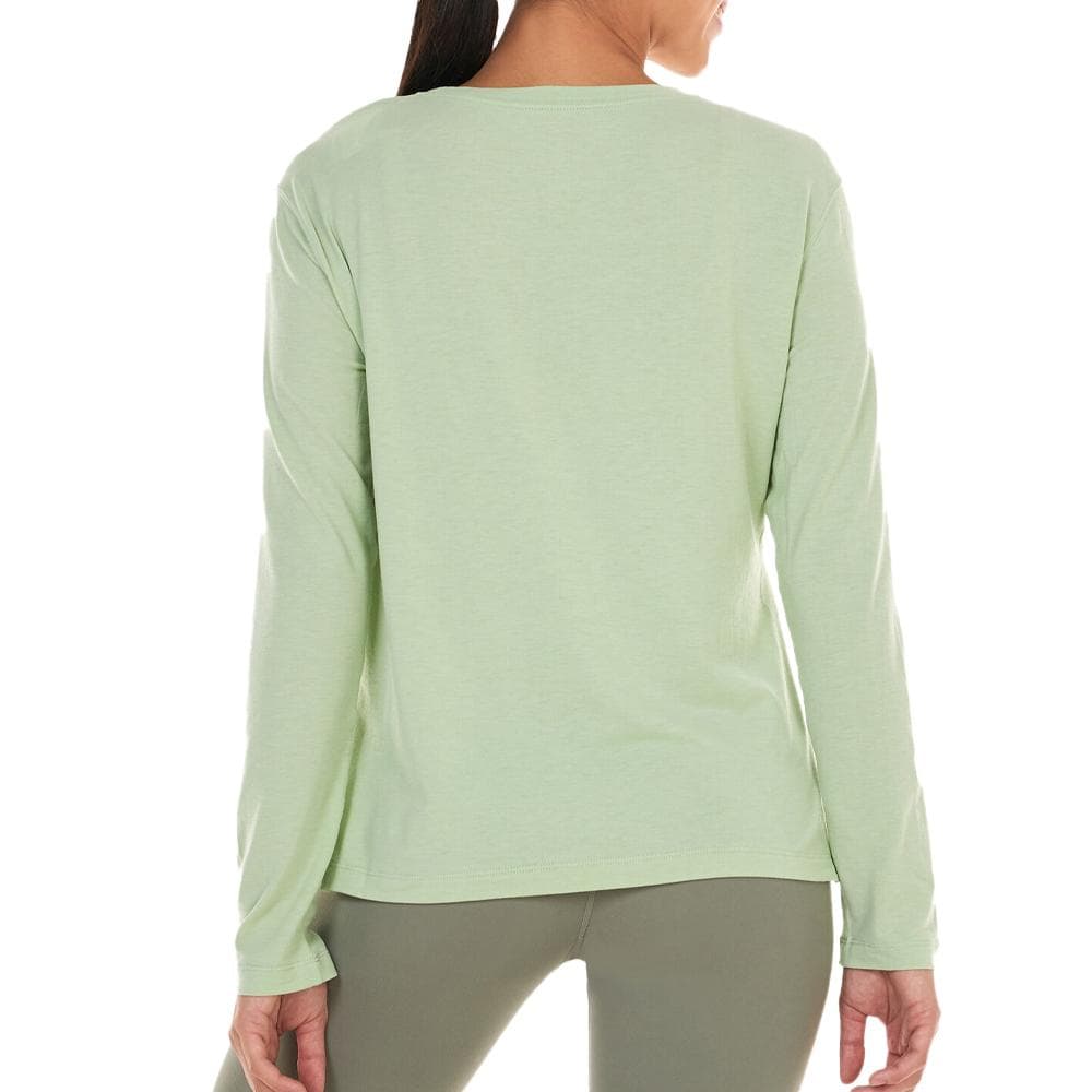 T-shirt Manches Longues Vert Femme Nike Ny 2